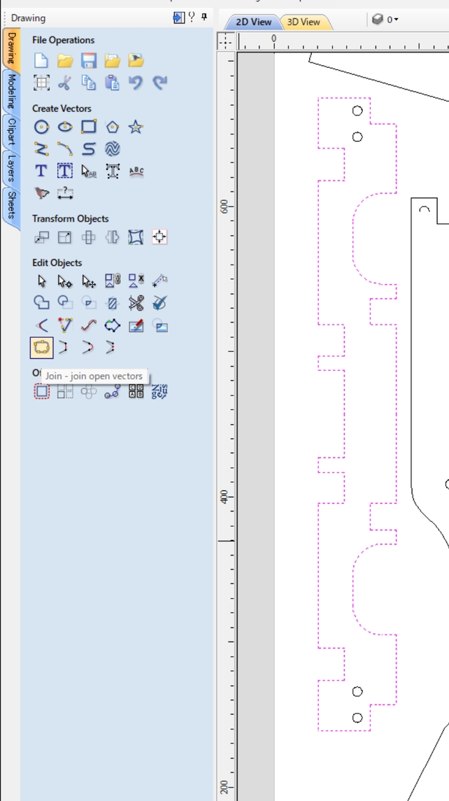 checking with join open vectors