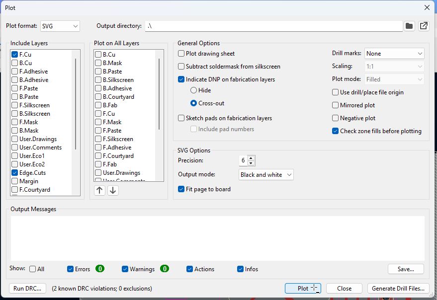 select all necessary points