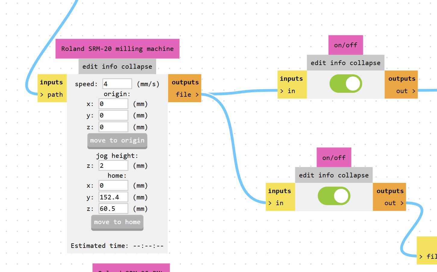 switch on both "edit info collapse