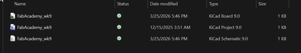 3 new files in for the new project