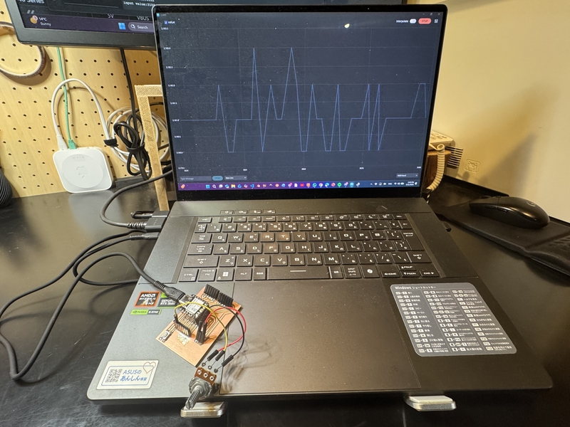 signal in the Arduino Monitor