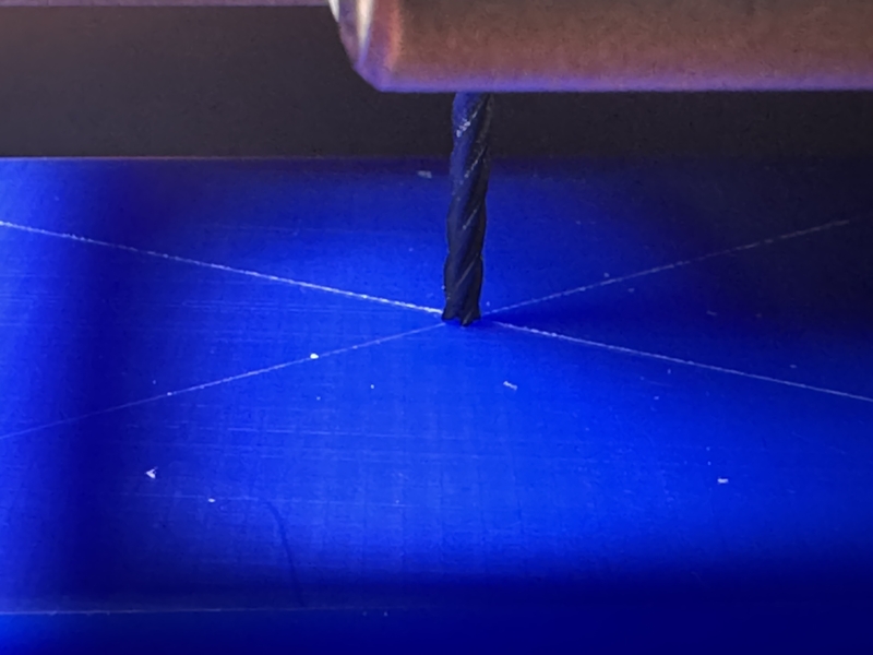 set end mill at the center