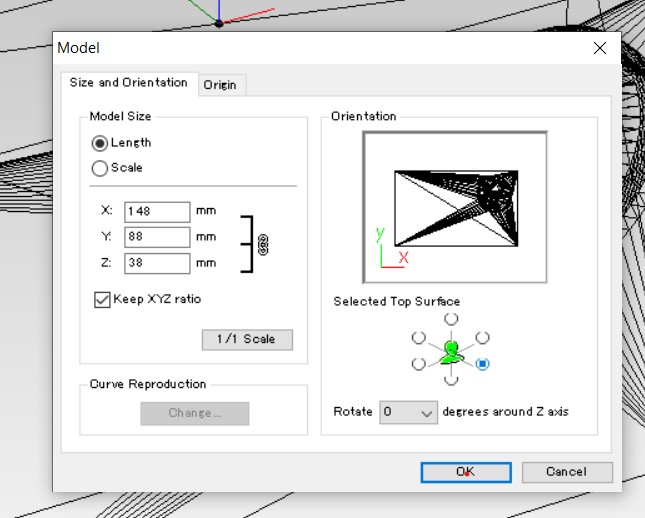 setting axis