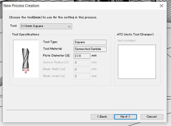 Tool selection
