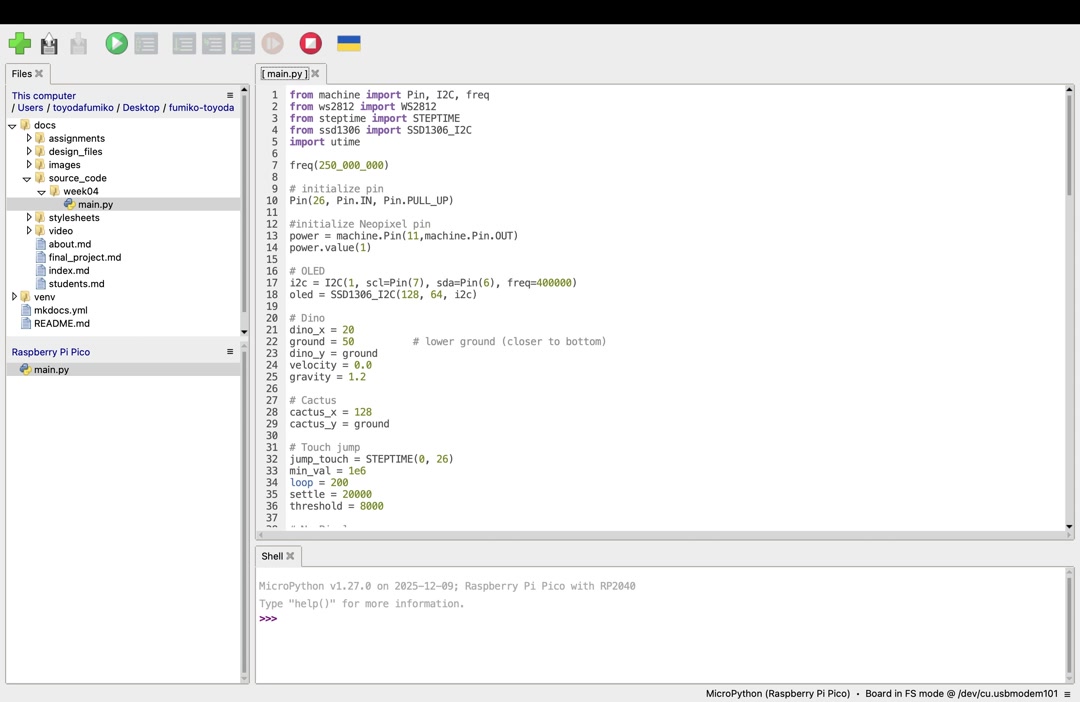 Programming in Thonny