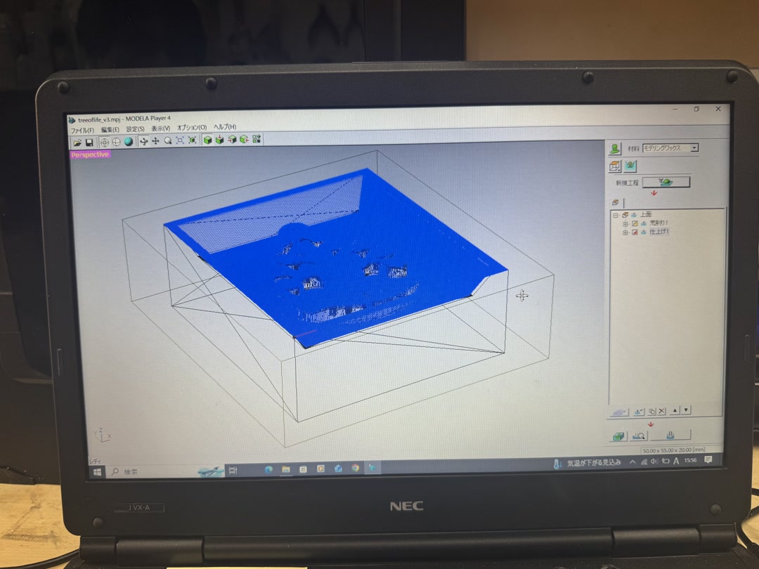 finish cut toolpath
