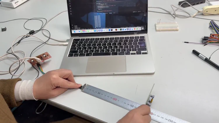 ToF sensor distance measurement demo