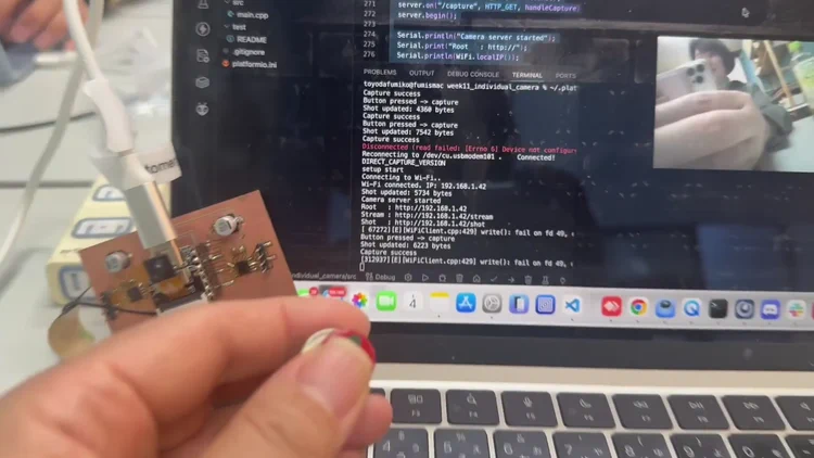 Capture success shown in browser
