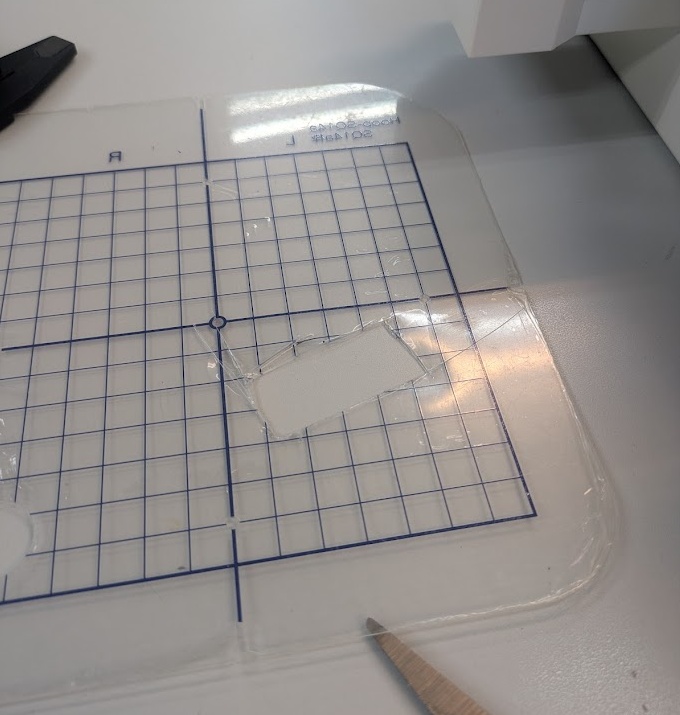 and of course you might end up accidentally stitching the plastic hoop board directly into your design - crashing the machine several times until you realize - sorry Yuichi!