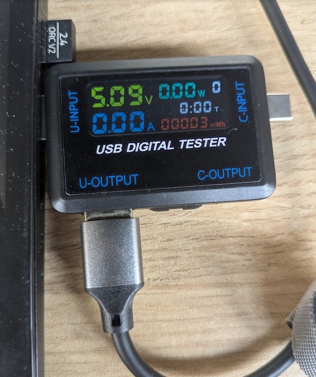 Only the ESP running the script for the screen - but with no screen attached