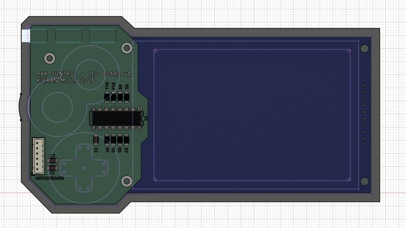 From below - I could add bosses and screw holes to the top half of the case