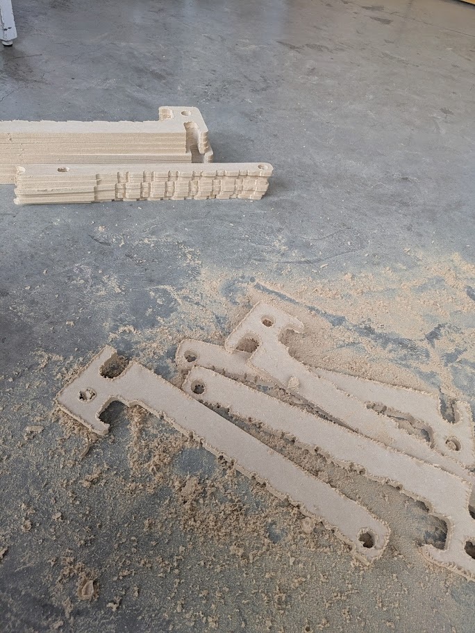 The mountain of post processing - took about 2 hours in sanding alone.