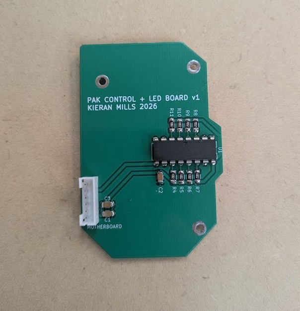 Controls board backside
