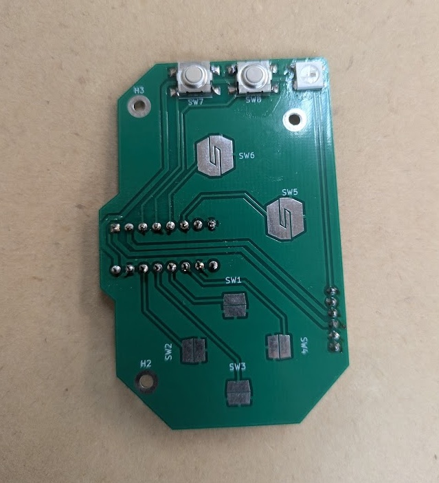 Controls board frontside
