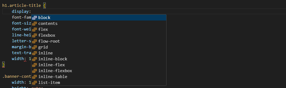 Love the fact that most modern IDEs will have an autocomplete for the value of most properties, so you can just experiment!