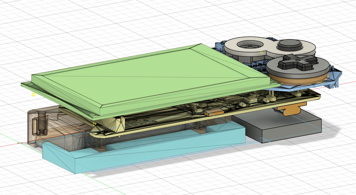 Had to manually CAD some important footprints that don't get exported from KiCAD like the USB port - which needs to be placed right up against the bottom edge of the case.