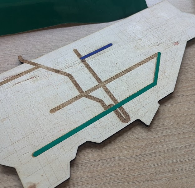 Line 2 applied to the board