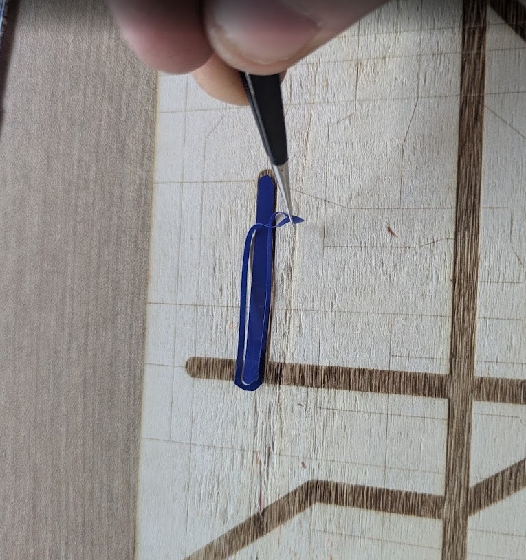 Weeding out line 4 - noticeably the wrong colour