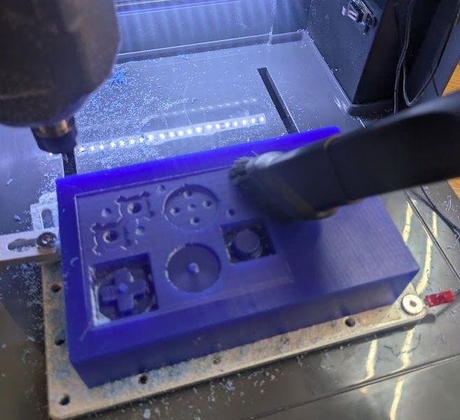 Milled block of wax - use the vaccuum to get all of the reusable wax!