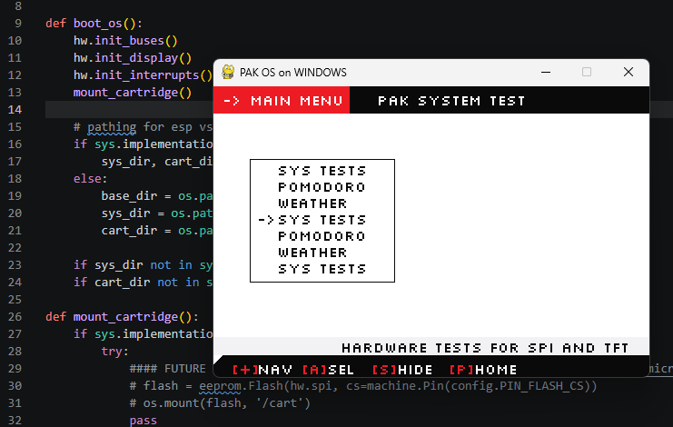 This lets me quickly test scripts even faster than MicroPython, and I don't have to worry about destroying my board by accident