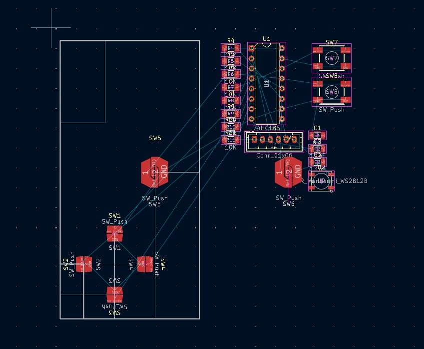 Getting the layout required deciding on a final placement for the buttons and then carrying over those positions to the case design