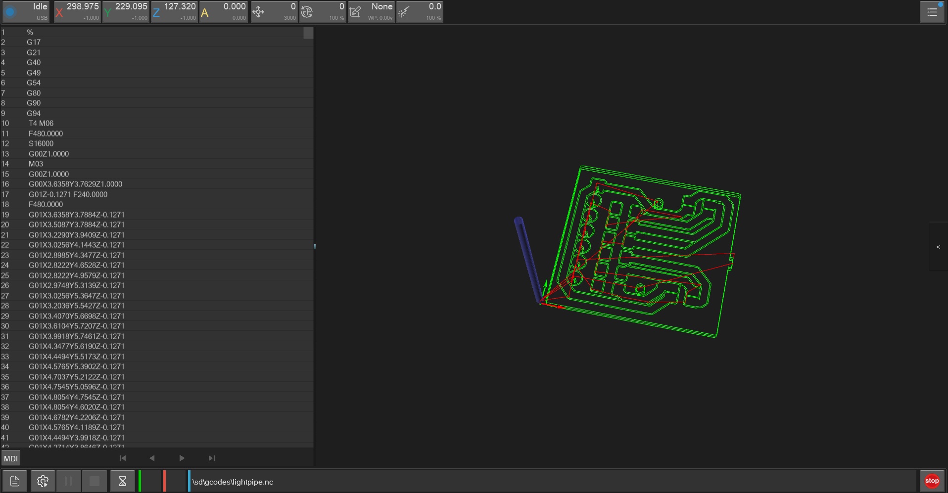 After pushing through gerber2png and modsproject (my enemy) - I can mill it out with Carvera (my bigger enemy)