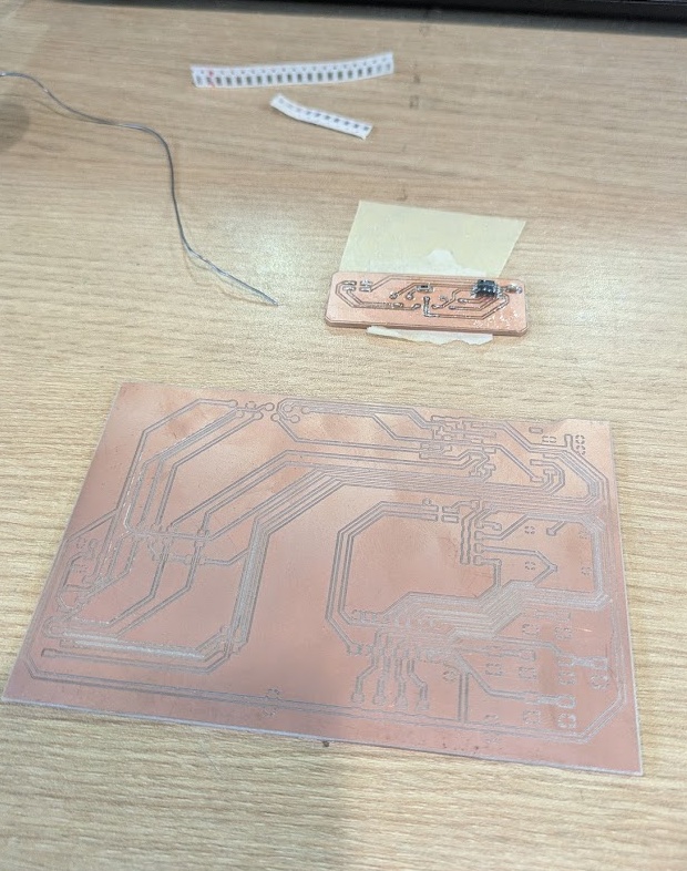 The board fresh out of the Carvera