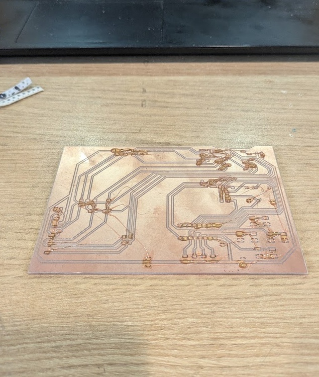 Adding flux to all of the solder points