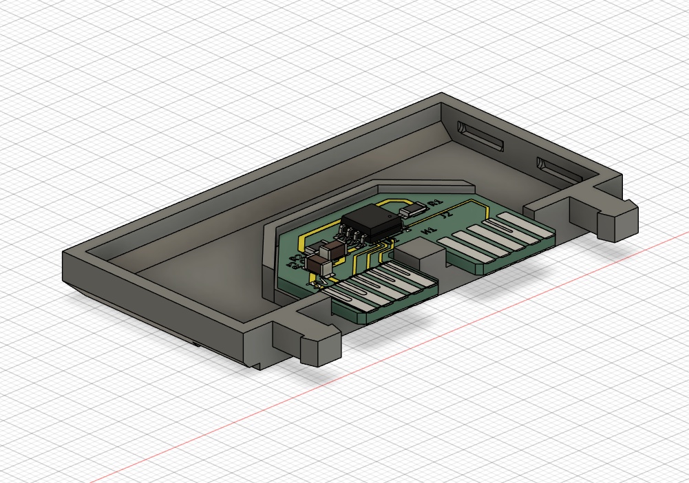 The problem? Yeah it's the flash memory SOIC (the black thing in the center of the board). It's literally standing 1mm too tall for me to put a lid on this thing.