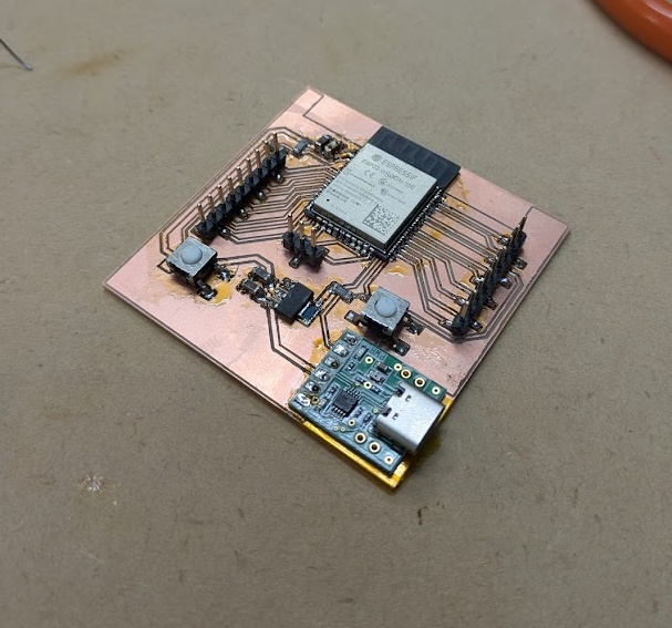 And getting much better at soldering these kinds of things! Used a bit of reflow to help me with the ESP