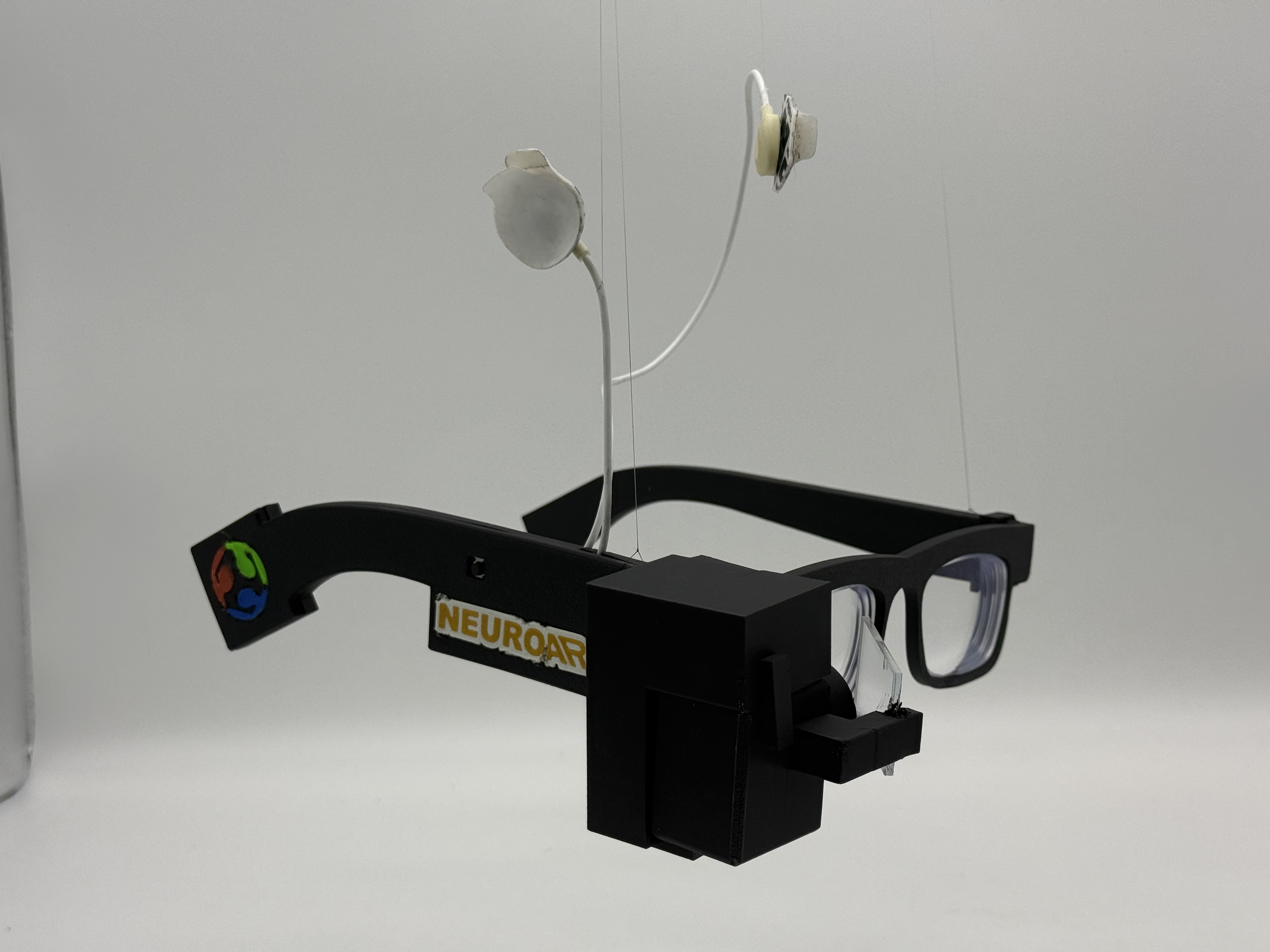 Back view of the customized glasses