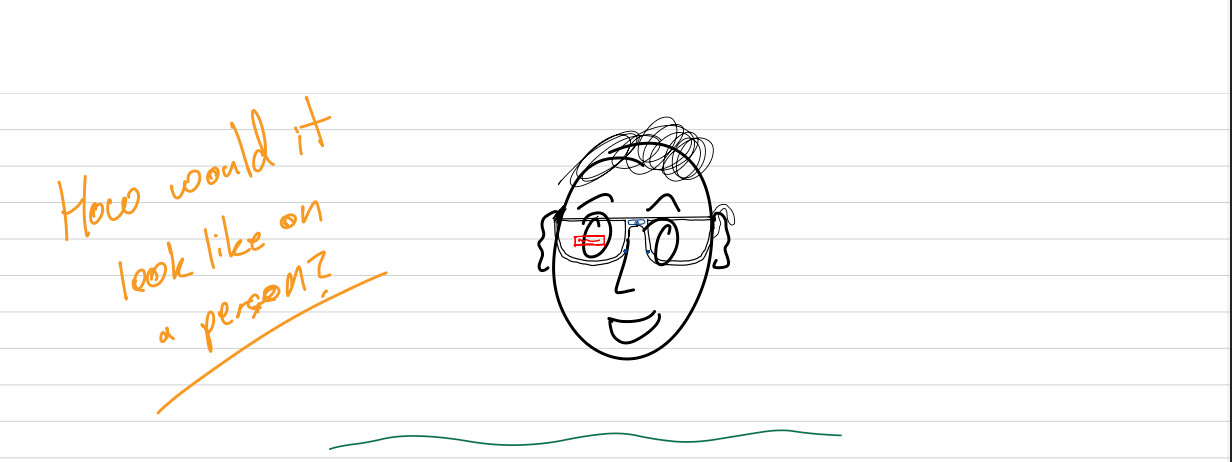 EEG AR glasses sketch - optics