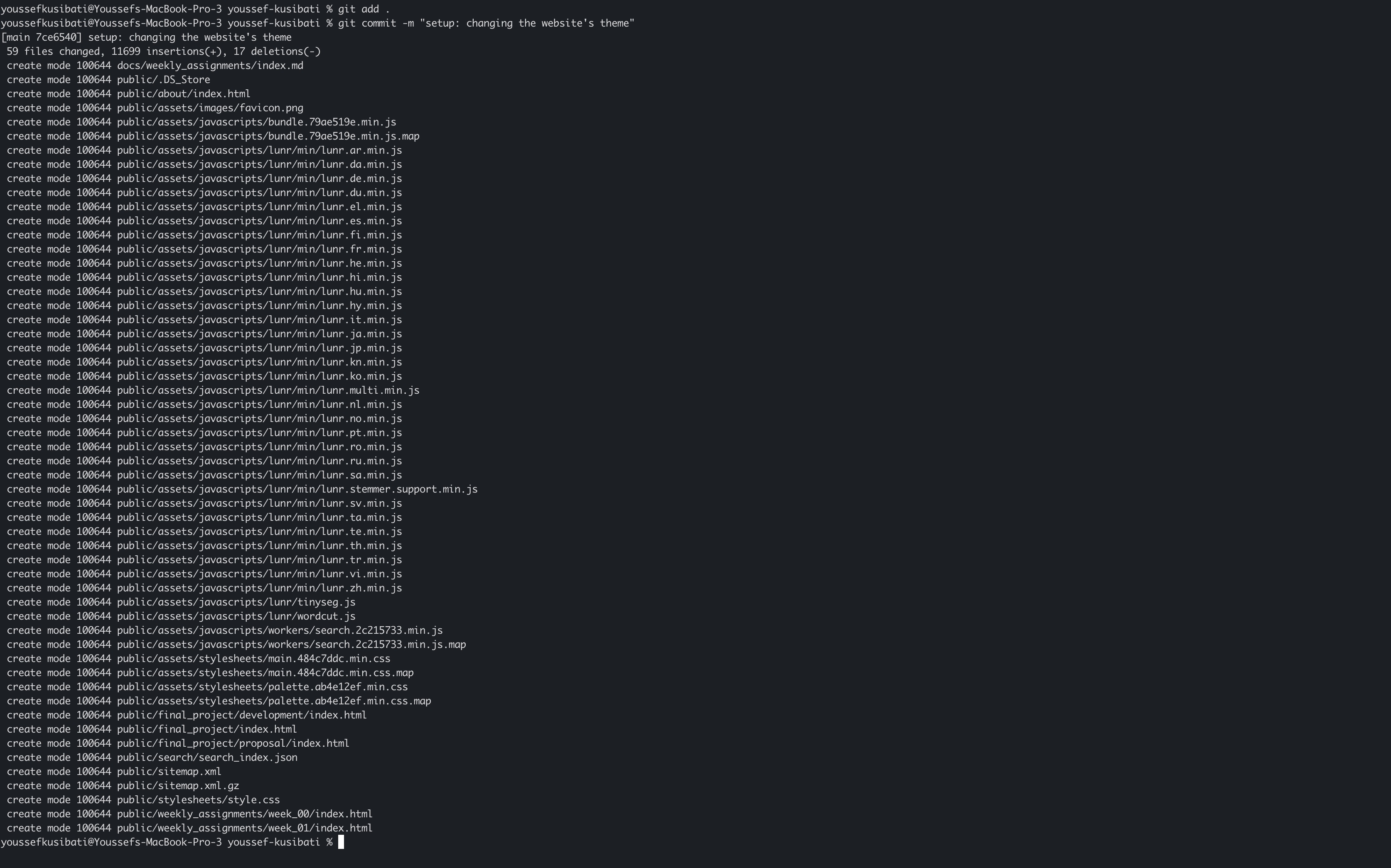 Final website result