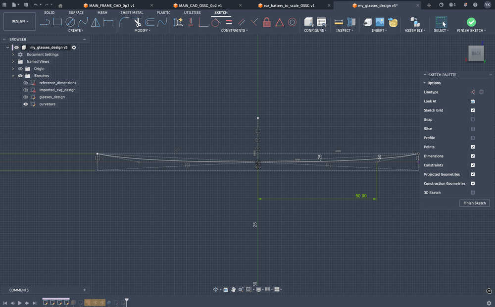 Step 4: Curved surface construction