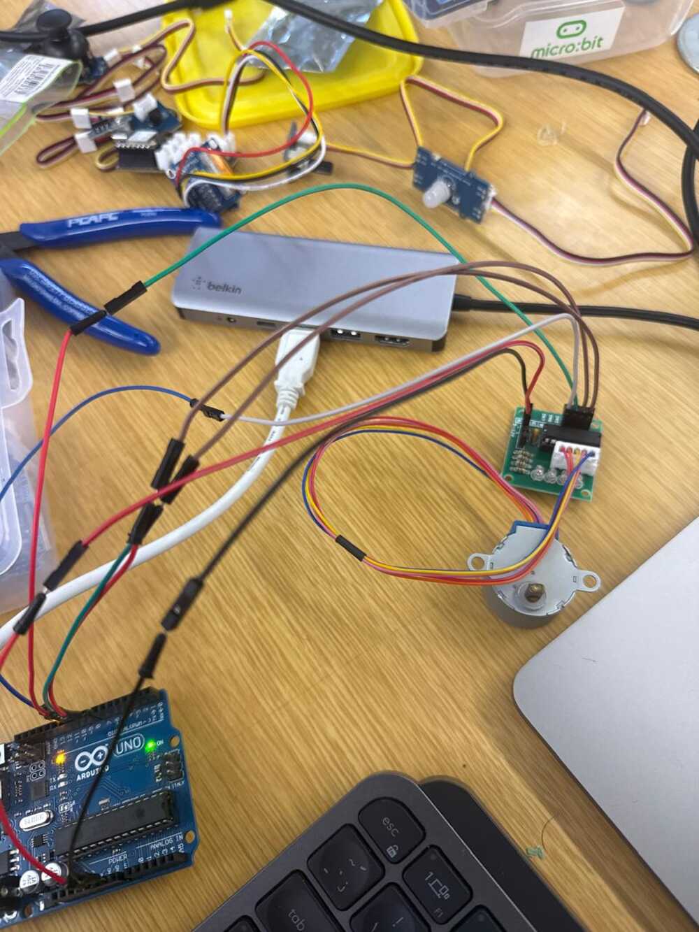 Stepper motor + Arduino setup