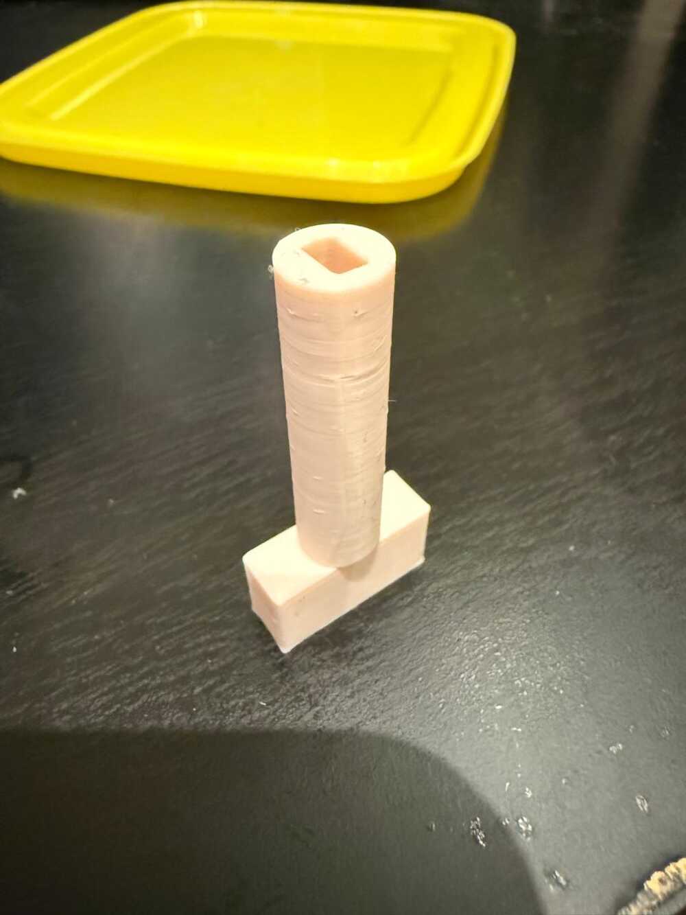 3D printed part fitted on motor