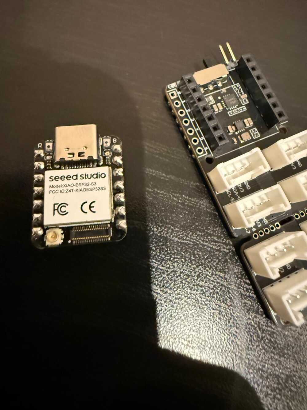Soldered XIAO ESP32-S3 on Grove Shield