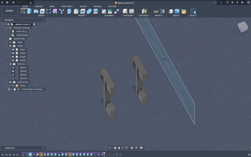 Hanger design in Fusion 360