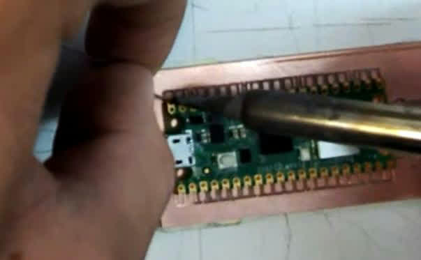 //Note from future, week 12 Youssef: in Japan, I used better fluid flux while soldering alongside a heat gun to place and then solder the components.