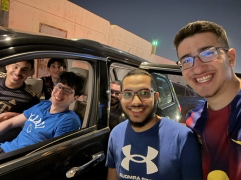 Back home in Saudi with friends!