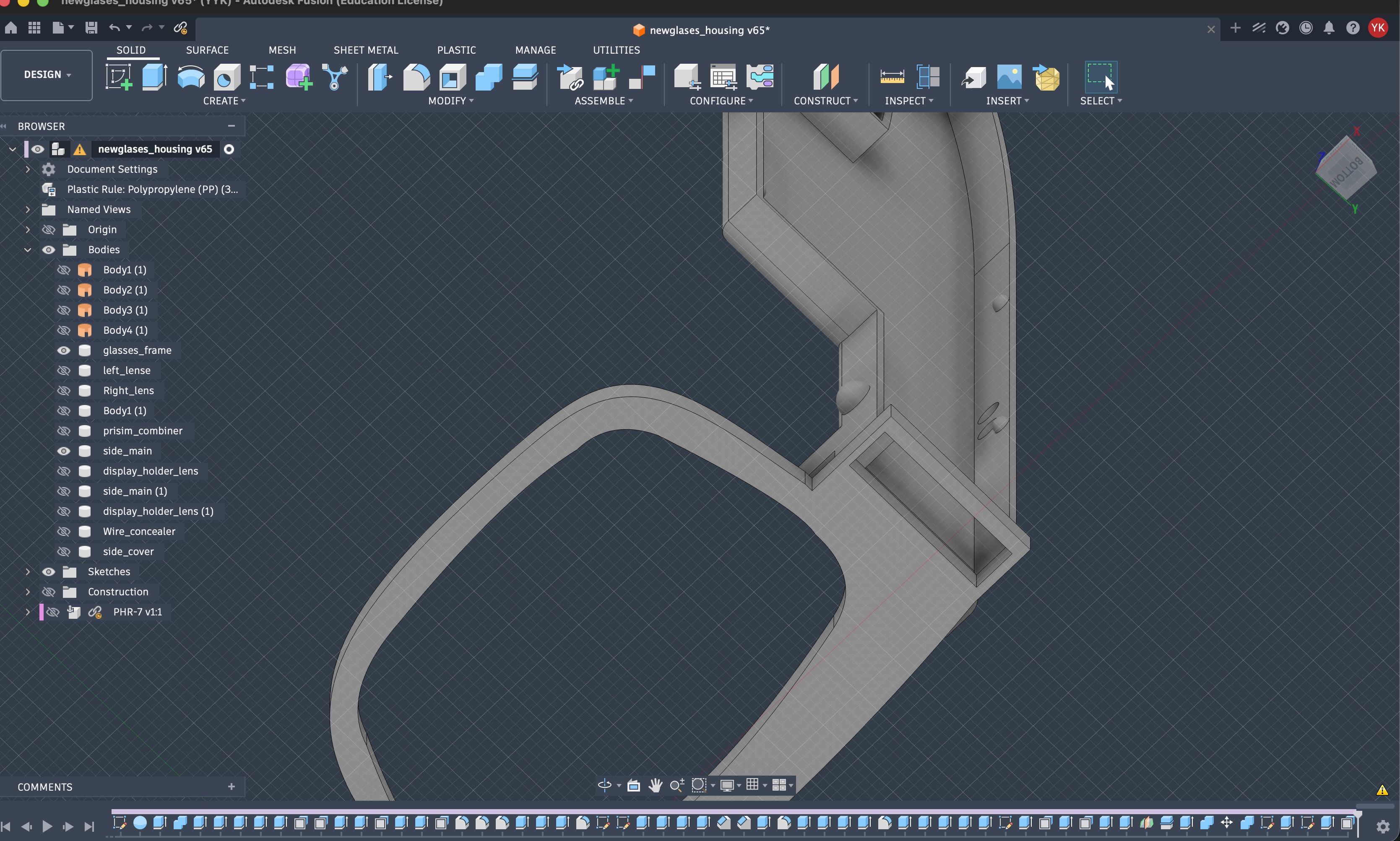 Revised hinge design