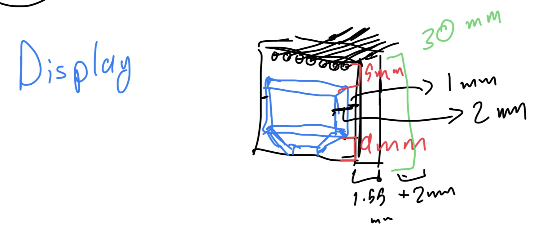 Display module measurement sketch