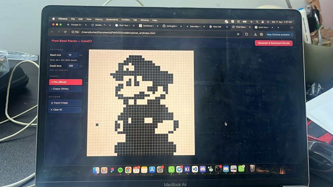 Pixel Bead Placer interface by Kurian