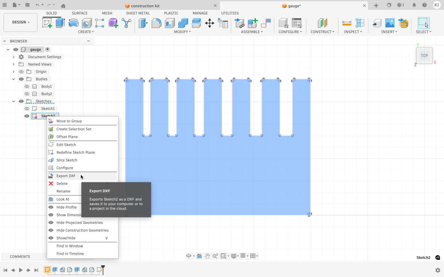 comb fusion projection