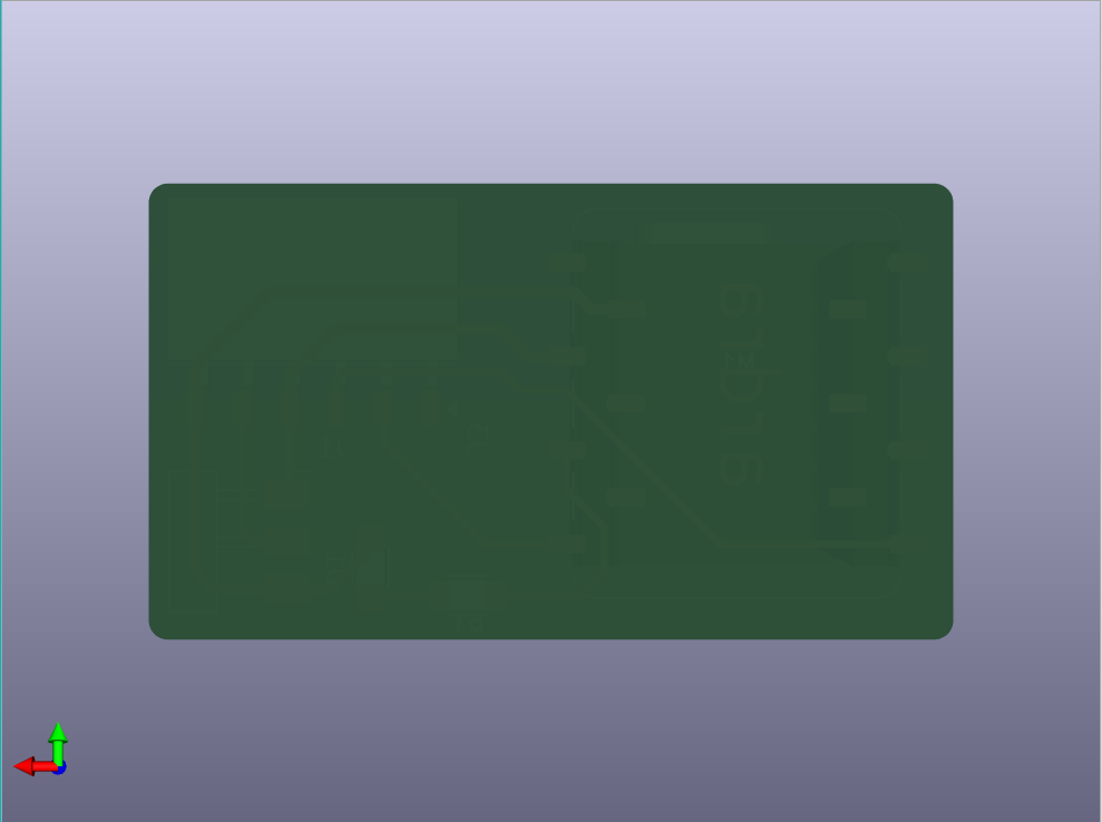 3D VIEW: There are no through holes because only SMD components were used.