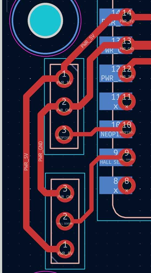 JST pins are used so the connection remains the same when plugging, but when tracing the path the component is flipped.
