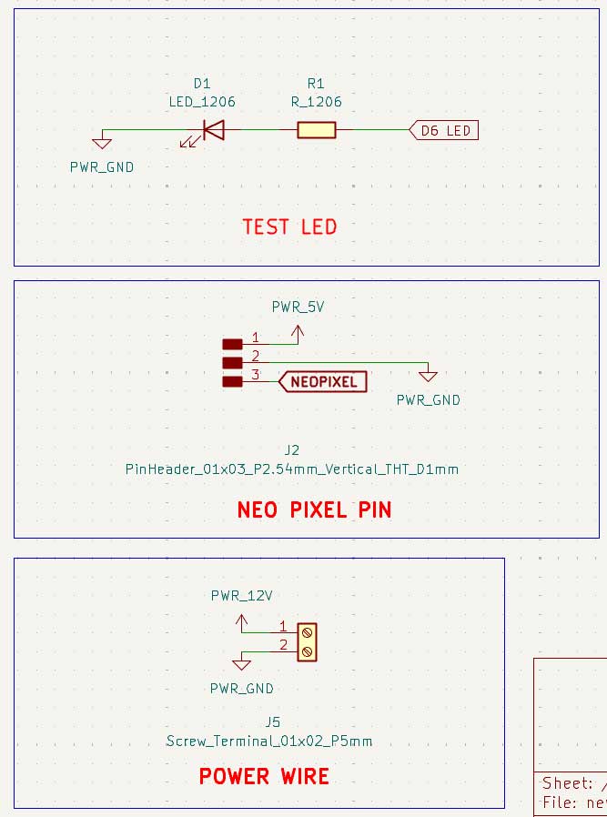 I understood from my last board that adding an LED is always good. I added it to know if the PCB is getting power.