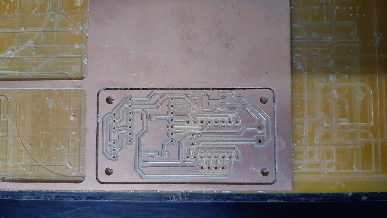 The board was milled on the Modela machine.