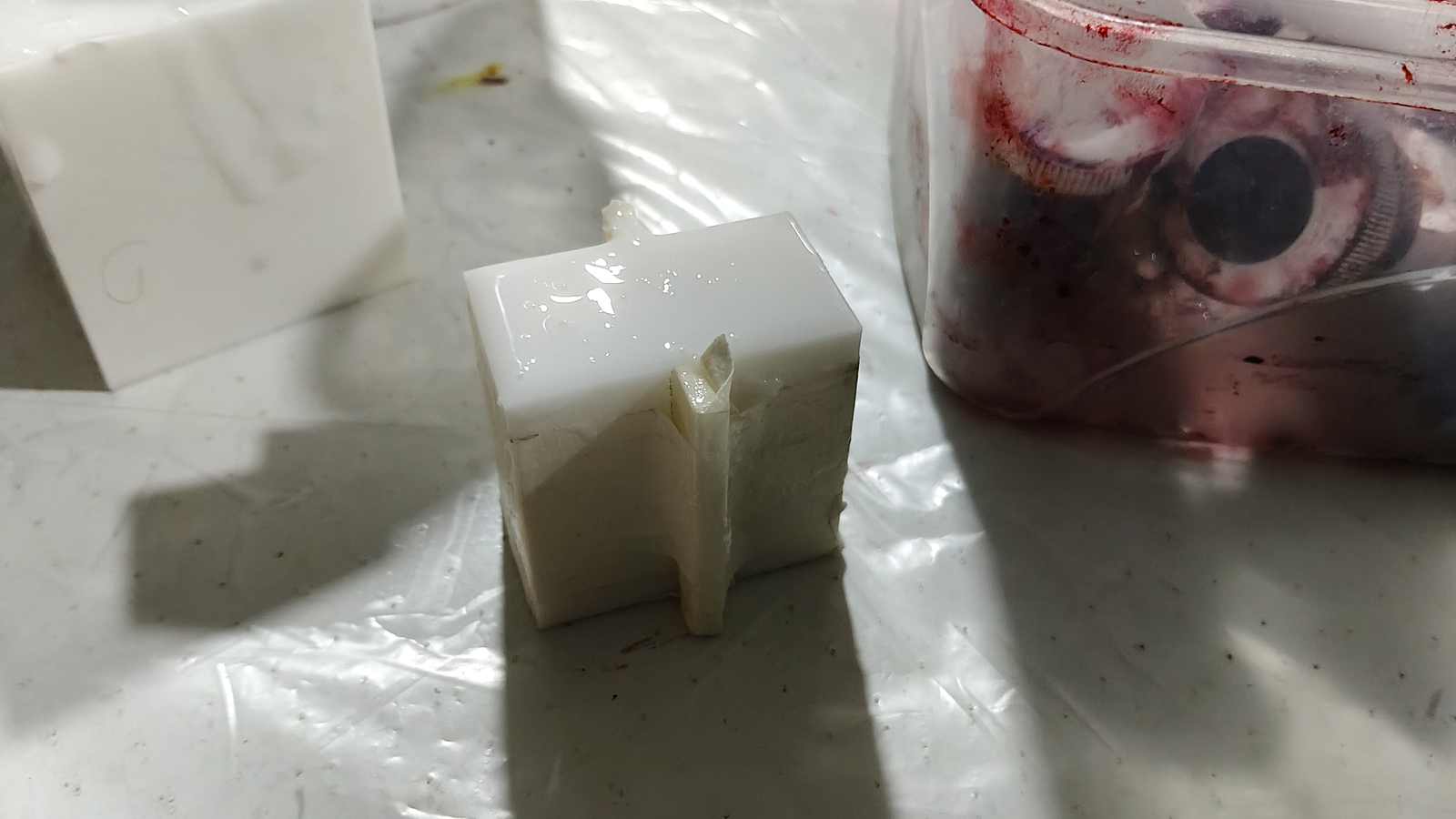 I poured the silicone to cure around 10:45 PM on April 27th.