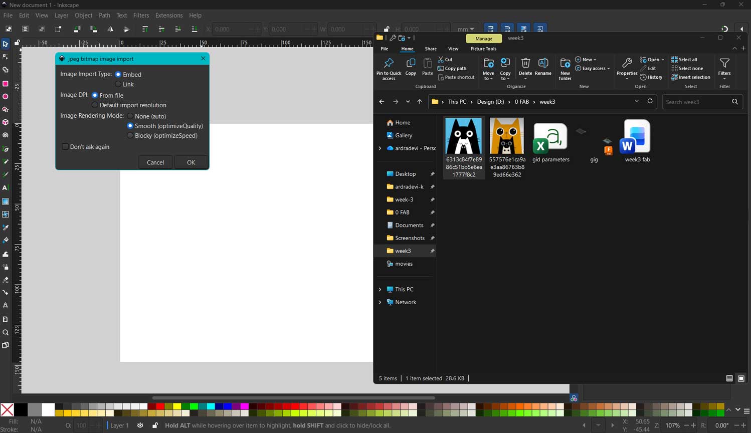 drag and drop into inkscape